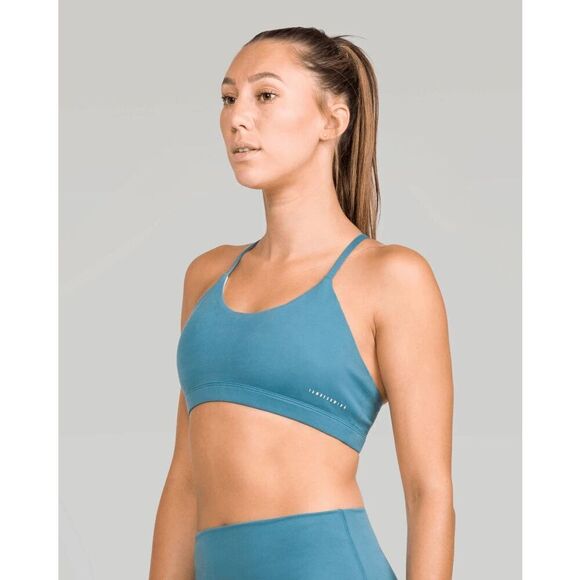 IAB MFG NWT 'Namaste' Strappy Sports Bra in 'Azure' Blue Medium - Picture 4 of 7